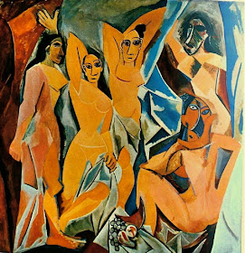 Picasso, Primitivism, Les Demoiselles d'Avignon, 1907, art, art history, painting, African art, African sculpture, Iberian sculpture, modern art