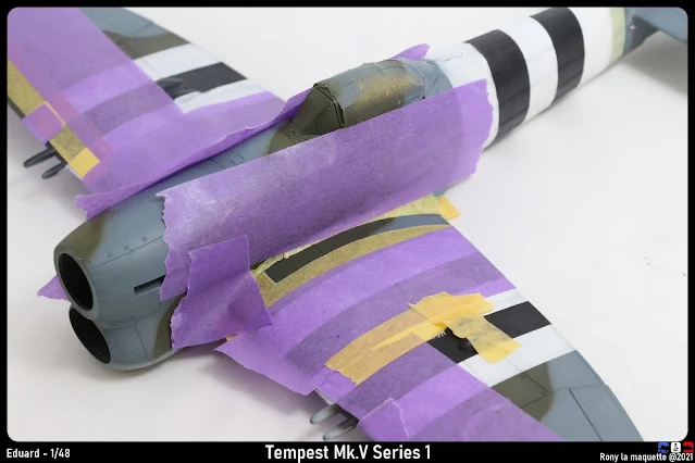 Réalisation du camouflage du Tempest Mk.V d'Eduard au 1/48