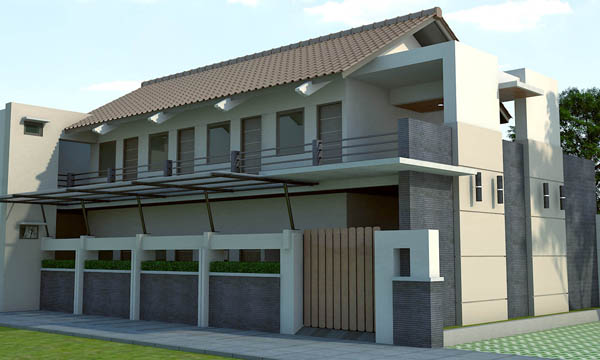 Desain Rumah  Kost  Dengan Model Minimalis rumahku