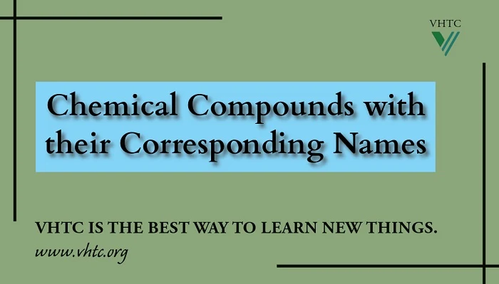 Chemical Compounds with their Corresponding Names