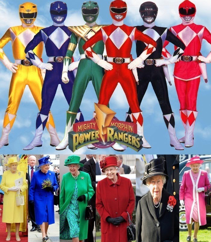 The Real Huge Fan Of Power Rangers - Queen Of United Kingdom