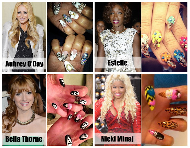 Celebrities nail art