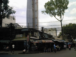 Bitexco skyscraper (Bitexco Financial Tower) Saigon Vietnam