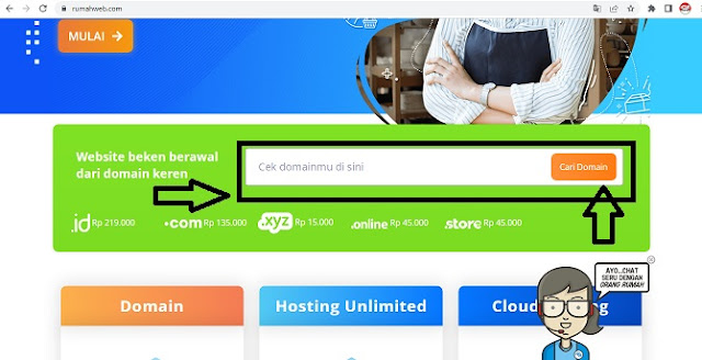 Cara membeli domain Website