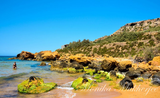 Ramla Bay Red Beach Gozo Malta by Monika Mukherjee