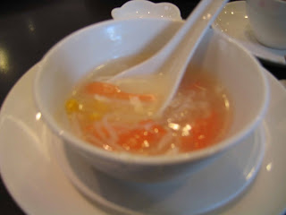 Sweet Corn with Crabstick soup