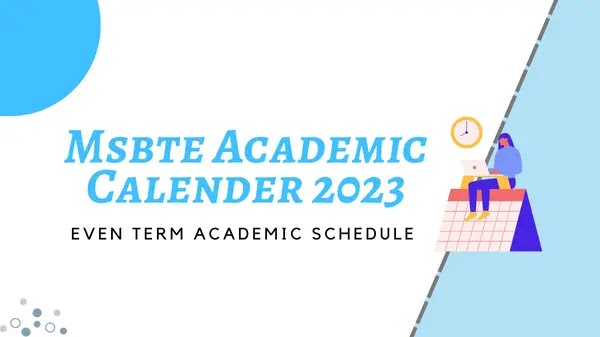 Msbte academic calendar 2023 even semester