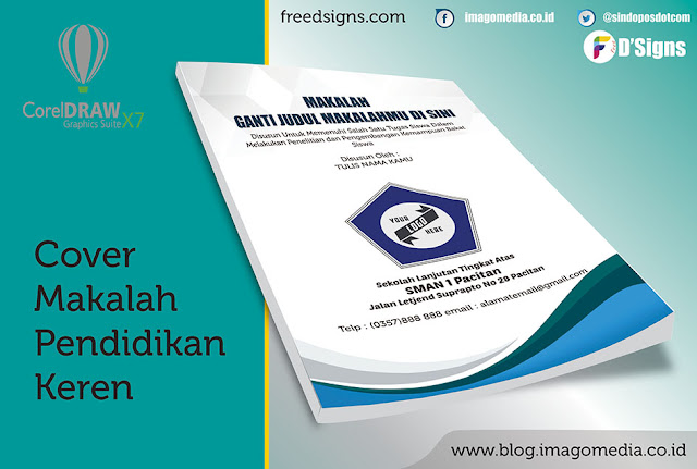 Contoh  Cover Makalah Penelitian Tingkat Sekolah