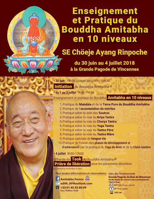 Ayang Rinpoché Pratique du Bouddha Amitabha en dix niveaux