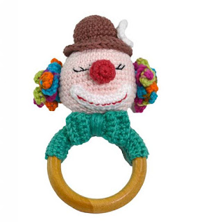 PATRON GRATIS SONAJERO PAYASO DE CROCHET 14824