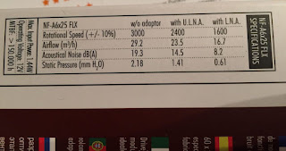 Noctua NF-A6x25 FLX fan specs