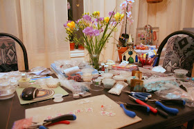 My messy 'studio' :: All Pretty Things