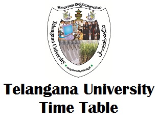 Telangana University Degree Exams Time Table 2017