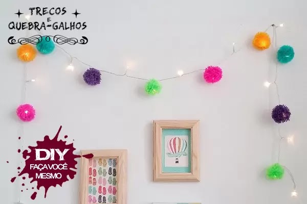 DIY: Pompom String, Cordão de Mini Pompom para Você Decorar