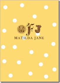 white dot monogram example