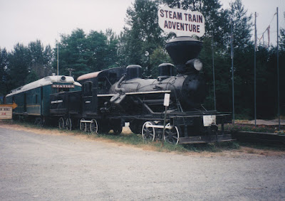 Pickering Lumber Company 3-Truck Heisler #10 at Elbe, Washington, in August 1998