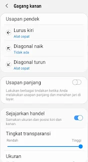 Aplikasi menu pintas khusus Samsung