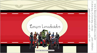 Avengers Party Free Printable Candy Bar Labels.