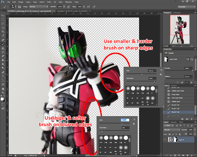 photoshop tutorial extract image backdrop shinkkochou seihou shf kamen rider decade figuarts