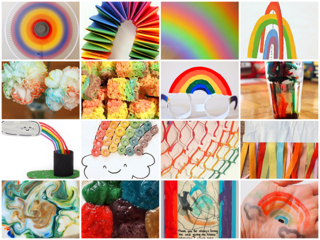 20+ rainbow crafts, activities and book list for kids!