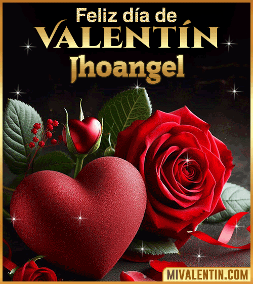 Gif Rosas Feliz día de San Valentin Jhoangel
