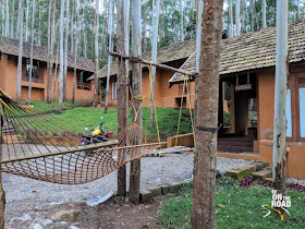 The super comfortable hammock amidst Eucali forests at Sahari Mariental Resort, Vattavada