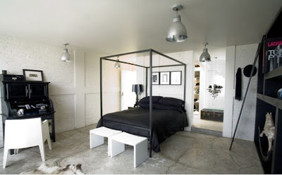  desain  kamar tidur hitam  putih  desain  gambar furniture 