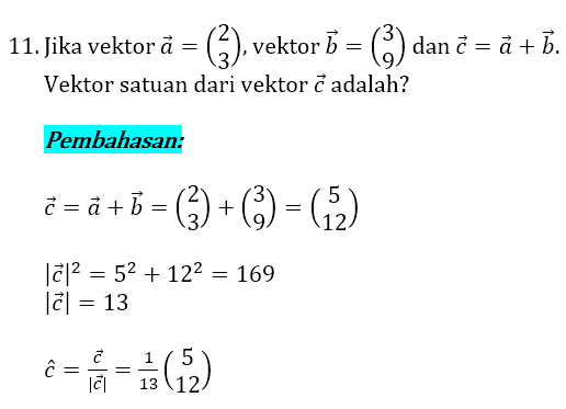 Soal dan Pembahasan Vektor 11