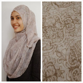 printed wide shawl