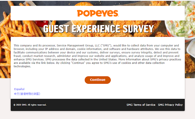 Popeyes Guest Satisfaction Survey