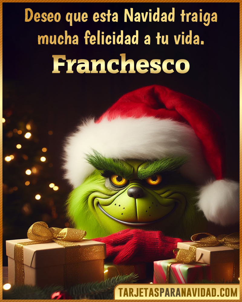 Tarjetas Felicitacion Navidad para Franchesco