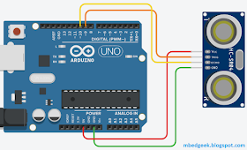 Arduino Uno HC-SR04 connection Arduino Uno HC-SR04 connection