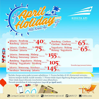 Tiket Kereta Api Promo April Holiday 2016