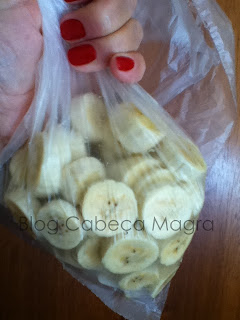 Banana para o preparo de sorvete de banana - Blog Cabeça Magra