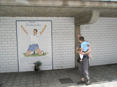  the stadium and came across this mural in honour of Rommel Fernandez 