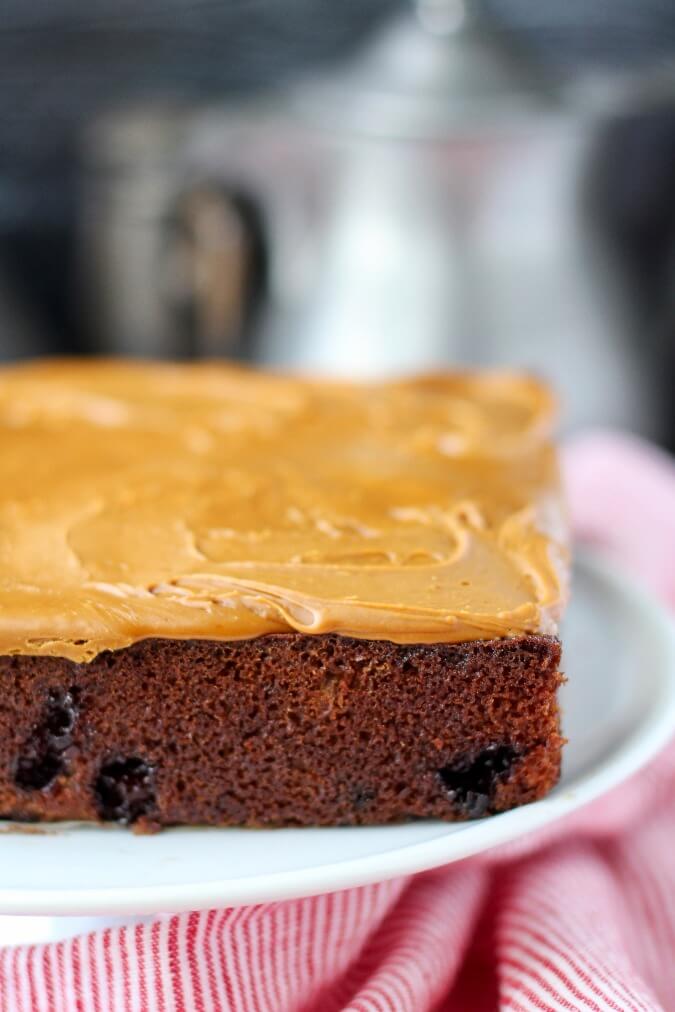 Whole Jam Cake with Caramel Frosting