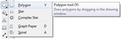 Mengenal bagian CorelDRAW - Polygon Tool