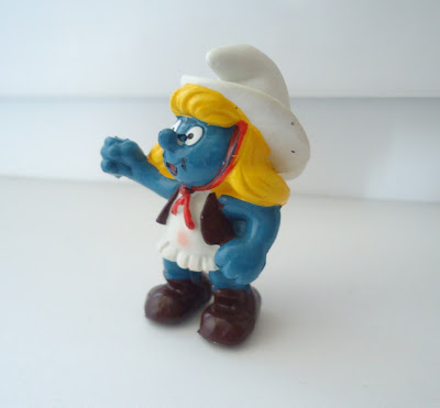 Cowboy Smurfette Peyo Schleich Hong Kong 2.0122 Schtroumpfe Schlumpf Puffi