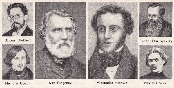 Pushkin, Dostoievski, Tolstói y Chéjov | Obras digitalizadas