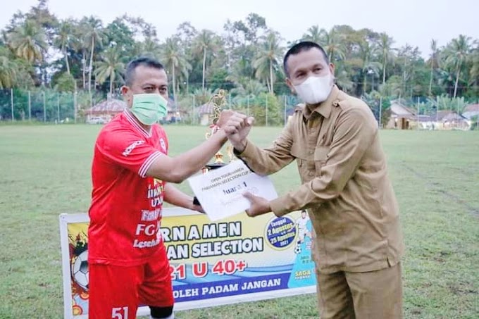 Kinantan FC Padang Akhirnya Juarai Pertandingan Sepakbola Selektion U-40 Plus