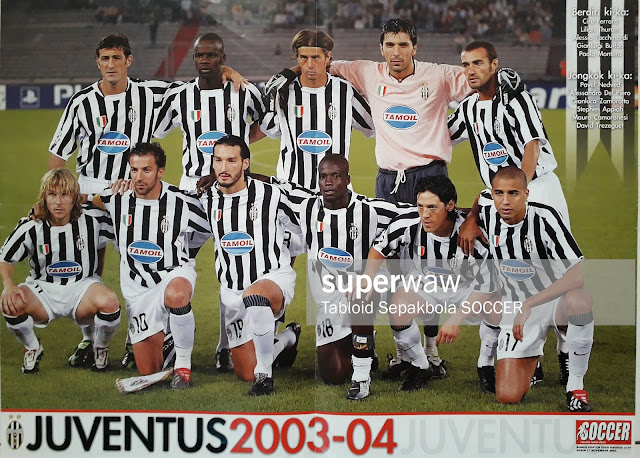 JUVENTUS 2003-04 TEAM SQUAD