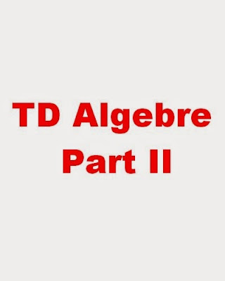 Exercices d'algèbre S2 L1