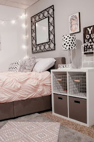 Modern teen bedroom design for girls