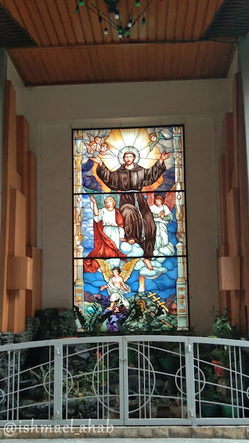 St. Francis of Assisi on Stained Glass at St. Francis Church in Ortigas, Mandaluyong