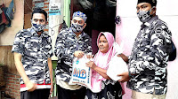 Peduli Covid-19, Bapera Banda Aceh Bagi-bagi Sembako