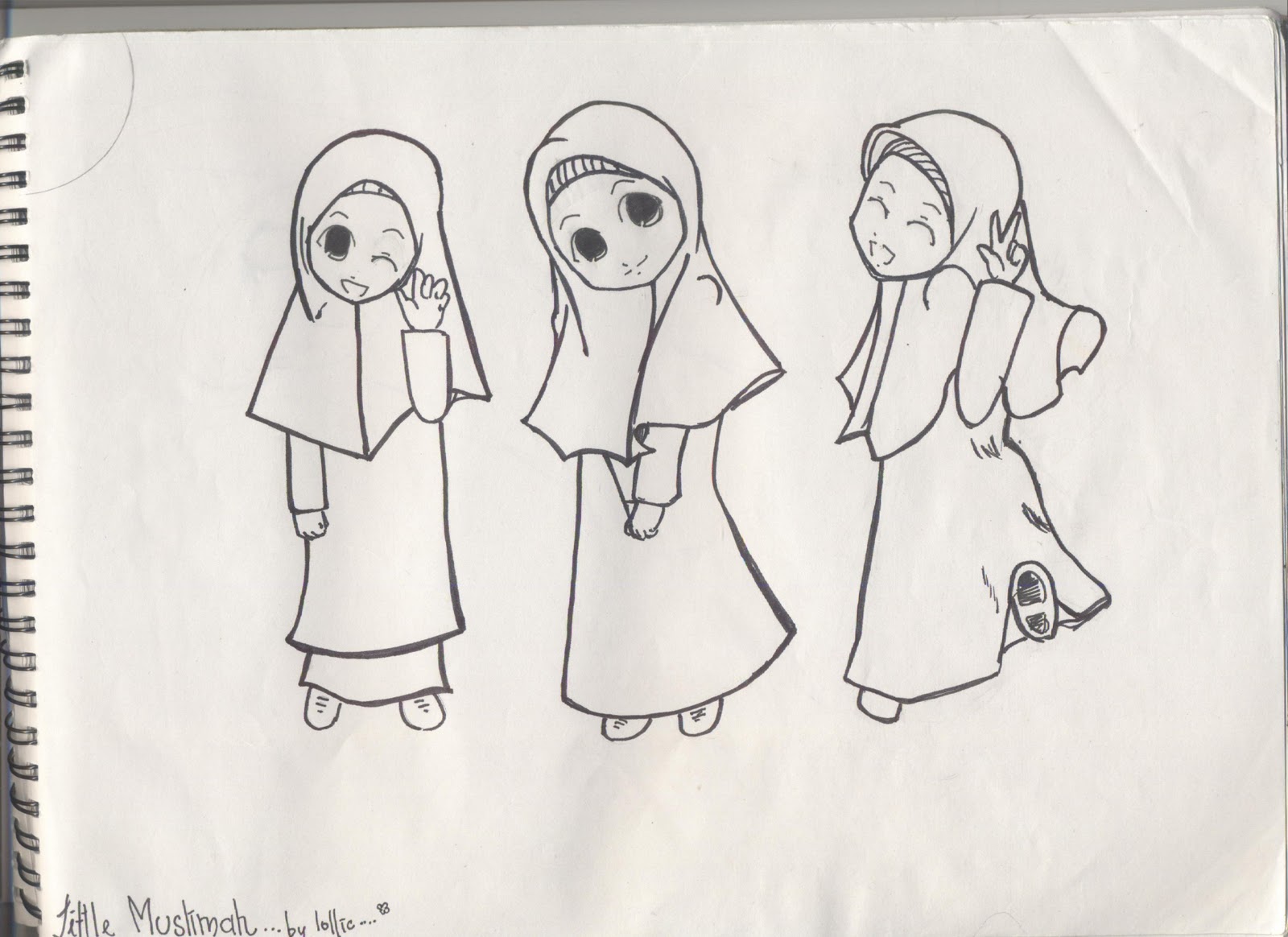 Cara Membuat Gambar Kartun Hijab Keren Bestkartun