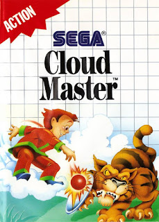Cloud Master is a Horizontal Scrolling Shooter released for the arcade by Hot-B and Taito in 1988 titled Chuuka Taisen (中華大仙 / Great Wizard of the Middle Kingdom?) in Japan. The PC Engine version of the game was titled Gokuraku! Chuuka Taisen (極楽!中華大仙)  The player controls Mike Chen floating on a cloud, maneuvering around the screen and shooting balls of energy at flying enemies. Powerups can be collected for stronger and faster firepower. Some parts of the game stage have doors that give the player the opportunity to buy special bomb types with collectible credits. Each stage has its own mini-boss and big boss. Throughout the stages, the player restarts at certain checkpoints after losing a life.