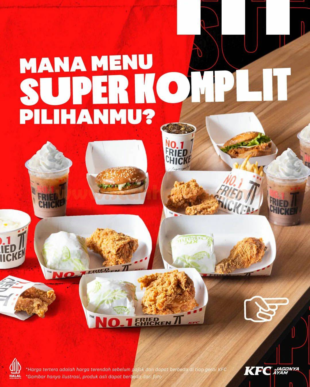 Promo KFC SUPER KOMPLIT – Mulai Dari Rp. 41.819
