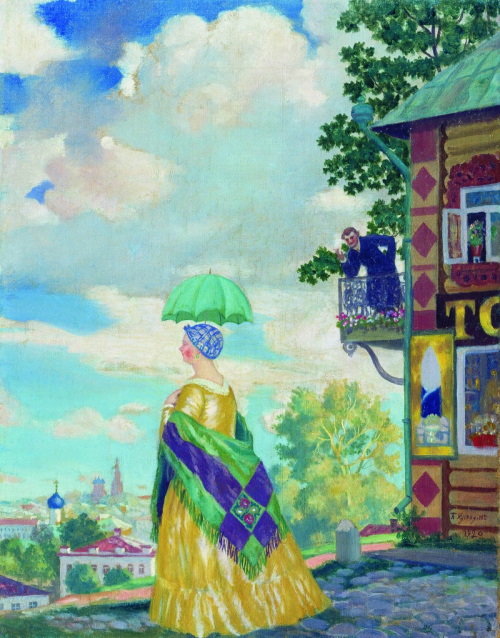 1920 Кустодиев Б.М. Купчиха на прогулке (Провинция)