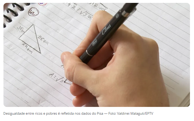 Entre os alunos mais pobres, só 3% têm conhecimentos adequados de matemática no Brasil, mostra Pisa